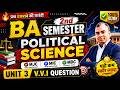 BA 2nd Semester Political Science Unit 3 - Important Question 2026 | Major Minor &amp; MDC