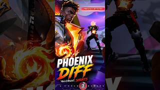 PHOENIX DIFF 🔥 | Valorant Shorts #valorant #shorts