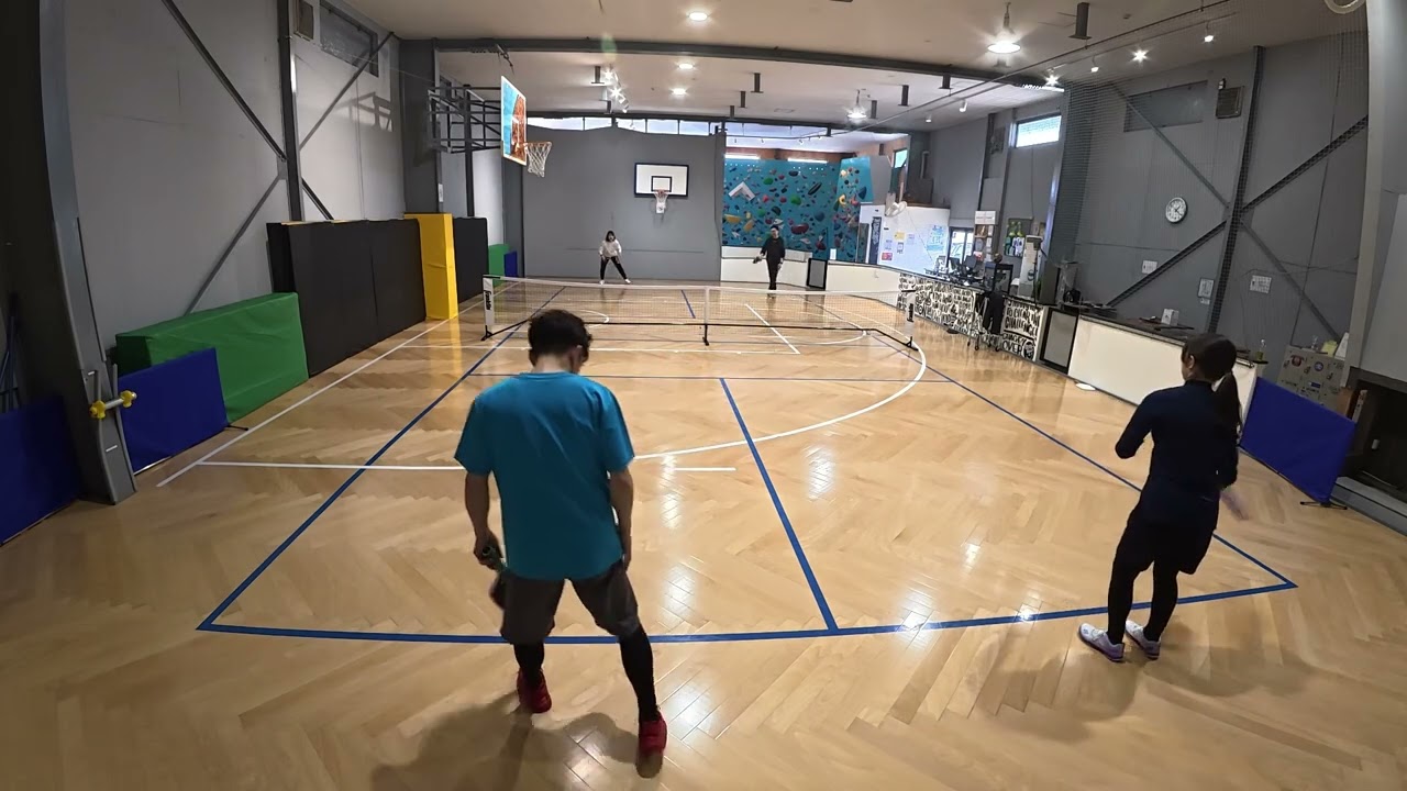 【ピックルボール】20260218⑨　秋田県大仙市のピックルボールチーム、サンボーパドルズの練習ゲーム