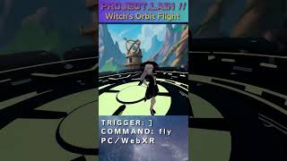 Witch's Orbit Flight 🧹 Floating Webspace VRM Animation! #shorts