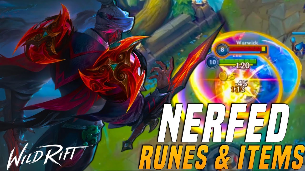 ZED with NERFED RUNES & ITEMS is…. | Wild Rift - YouTube