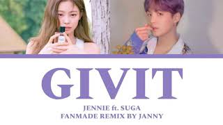 Lyrics - 'GIVIT' - JENNIE (ft ,SUGA) Resimi