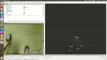 Apriltags localization with monocular track camera