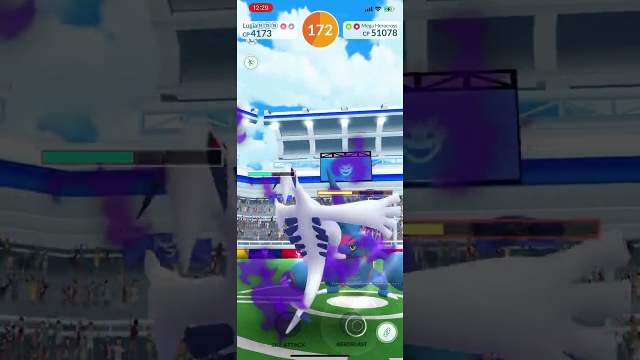 Mega Heracross Solo (No Mega, NWB, No Dodging, One Relobby)