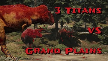 How 3 Titans Took Over Grand Plains. Path of Titans - Officials.