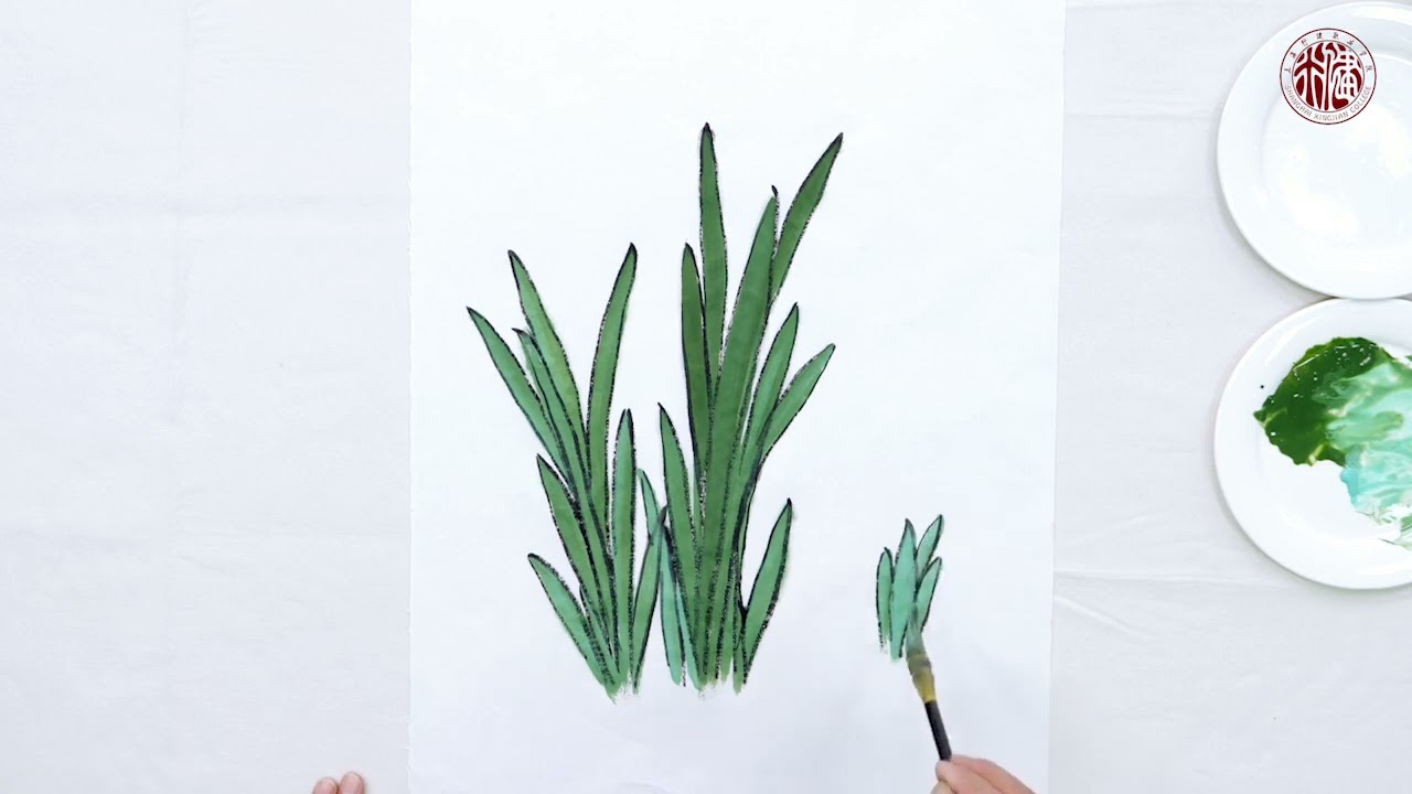 写意水仙花画法