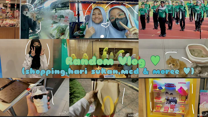 RANDOM VLOG  ~ shopping,hari sukan,mcd & moree