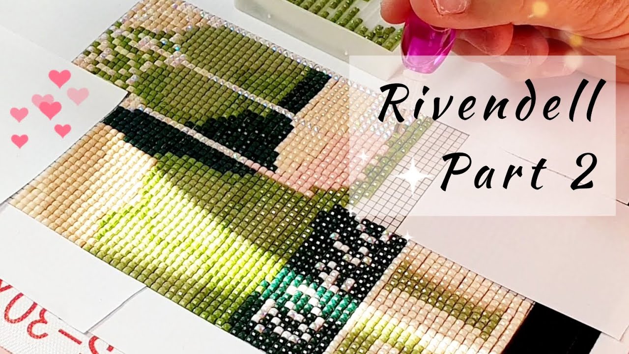 ASMR • Rivendell Mystery Diamond Art • part 2 #diamondpainting - YouTube