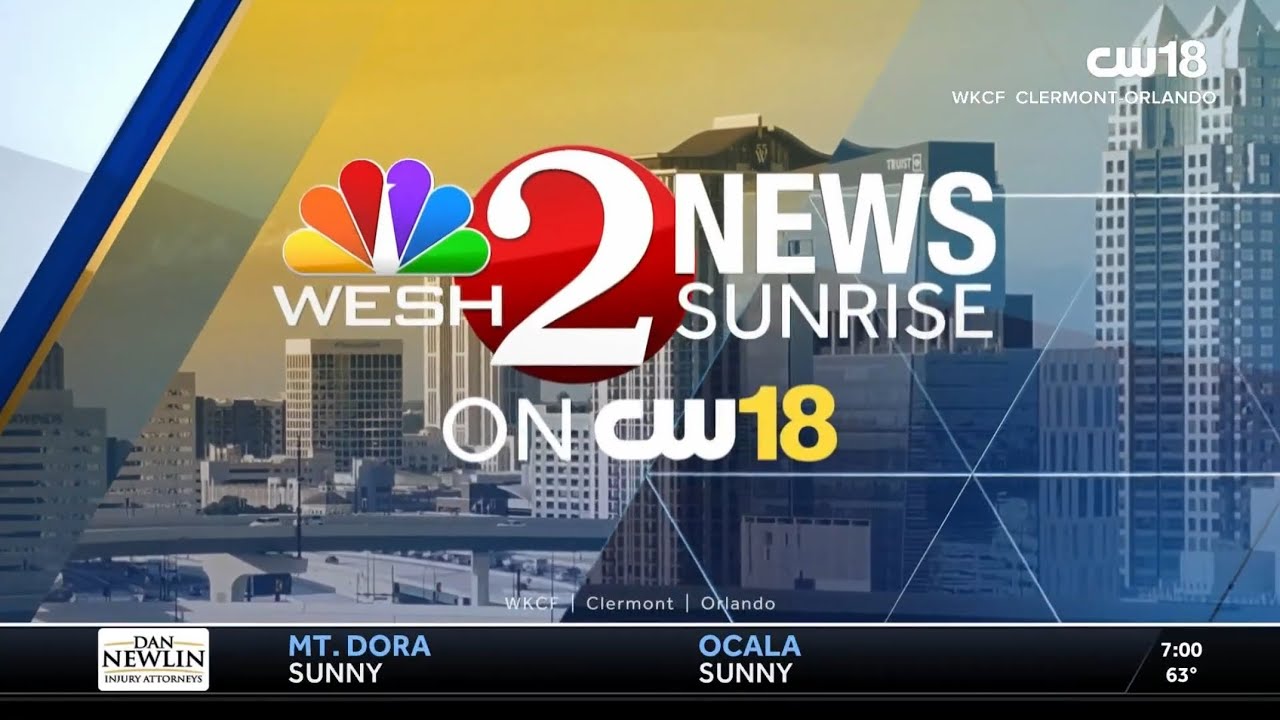 WKCF - WESH 2 News Sunrise on CW18 7AM - Montage - 2/7/2025 - YouTube