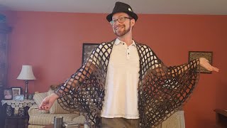 The Fishnet Crescent Shawl Crochet Tutorial!