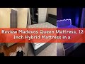 Review Madevos Queen Mattress, 12 Inch Hybrid Mattress in a Box, Memory Foam and Individual Pocket S