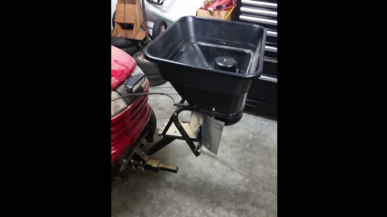 Field Tuff AS80ATV12 12V hitch mount ATV spreader Part1. (Tractor mods