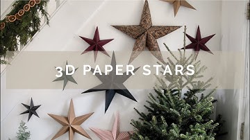 How to Make 3D Paper Stars