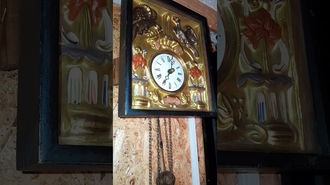 Kienzle/Schottenuhr Black Forest wall clock with wooden framed movement (not mine)