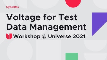 Voltage Test Data Management Workshop at MFU 2021