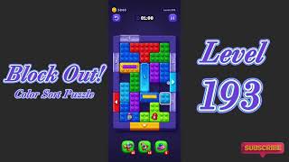 Block Out Level 193 Walkthrough | Color Sort Puzzle Gameplay | Go Answer