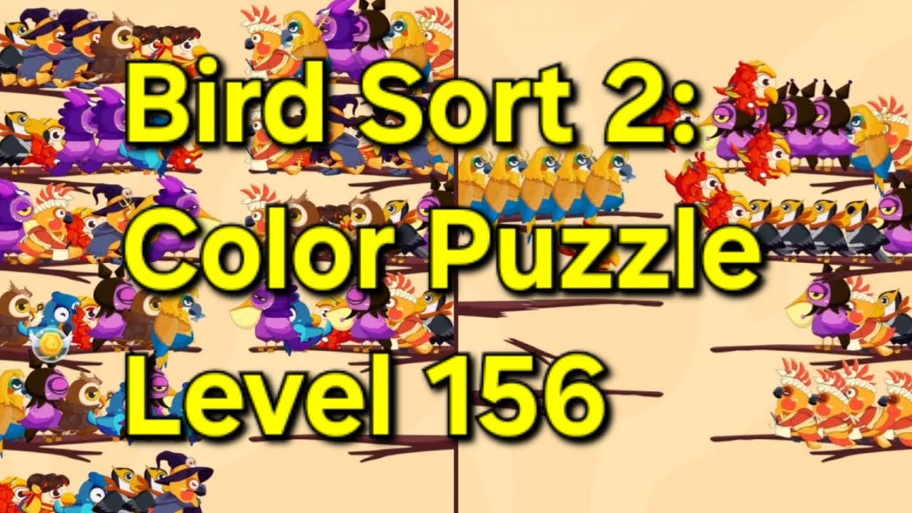 Bird Sort 2: Color Puzzle - Level 156