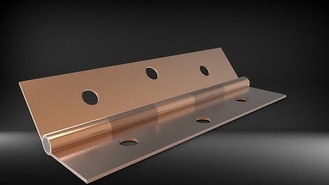 Hinge assembly (Hinge Mate) in SolidWorks tutorial