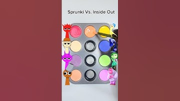 Sprunki vs. Inside Out, guess the mixed color #colormixing #satisfying #colors #mixing