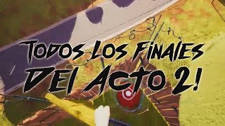 Todos Los Finales Posibles En Acto 2 | Hello Neighbor ( Easter Egg)