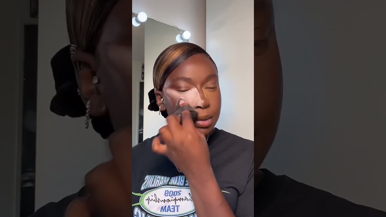 Pink Vs Yellow Setting Powder On Dark Skin 