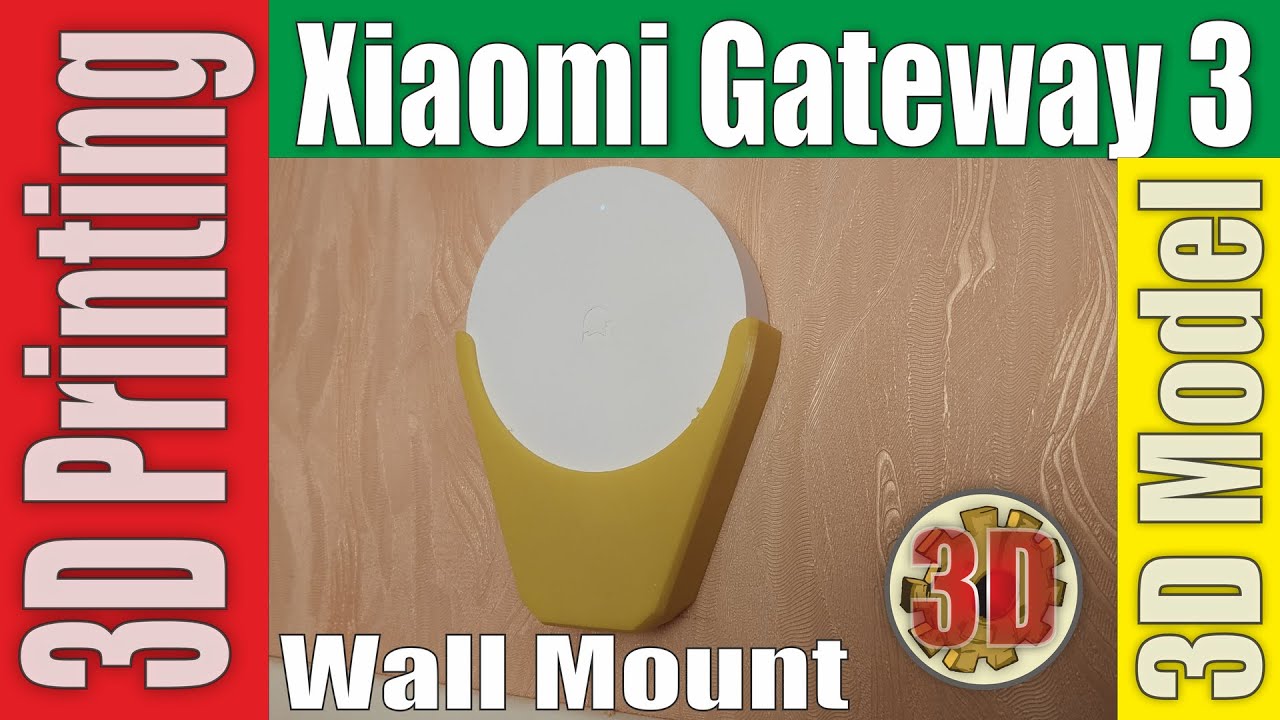 3D Printable Xiaomi Gateway 3 Wall Mount by Aleksandr Aleksandrov