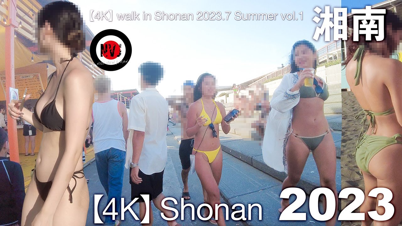 【4K walk Shonan 】賑わう湘南を散歩2023.7[夏]前編【 walk in Shonan 2023.7 Summer vol.1】