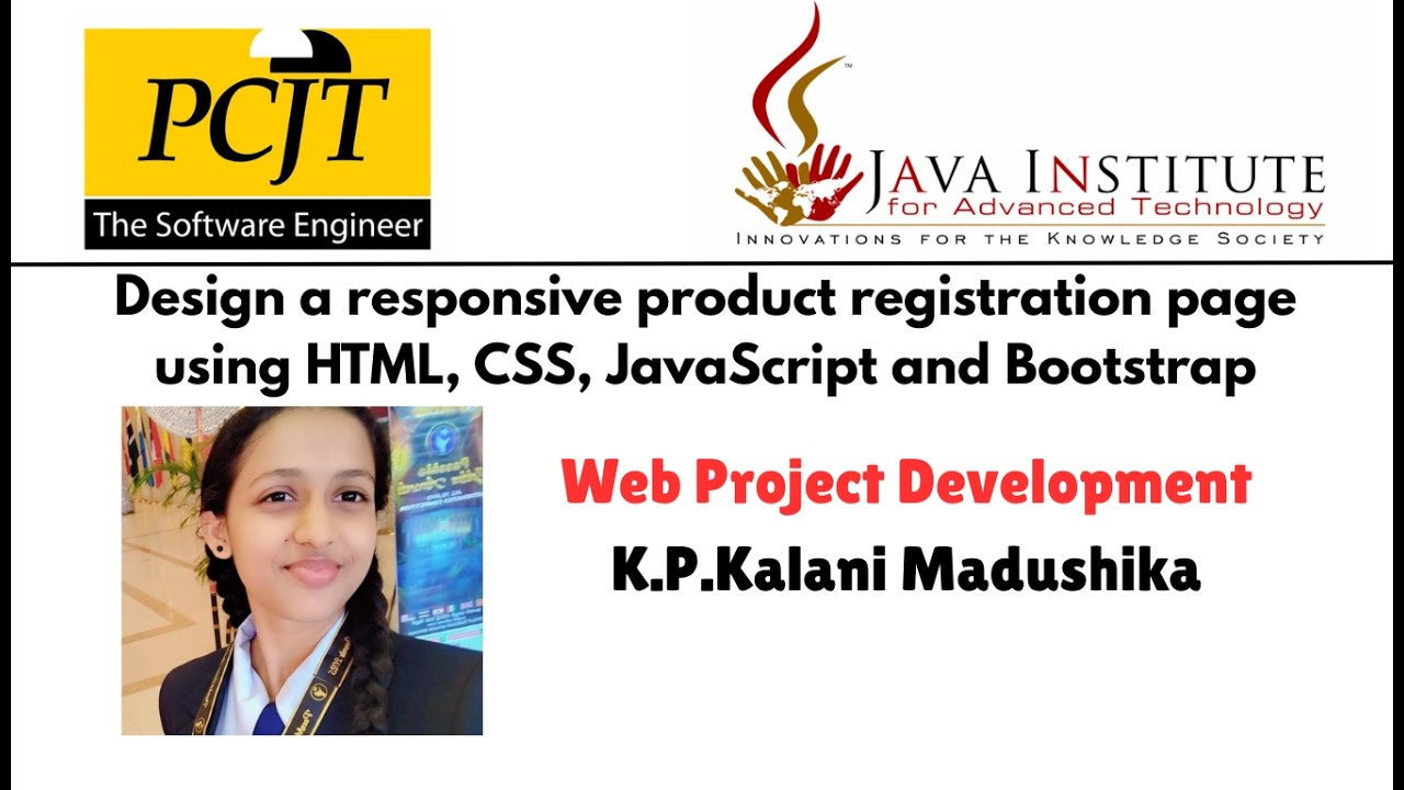 Design a responsive product registration page using HTML, CSS ...