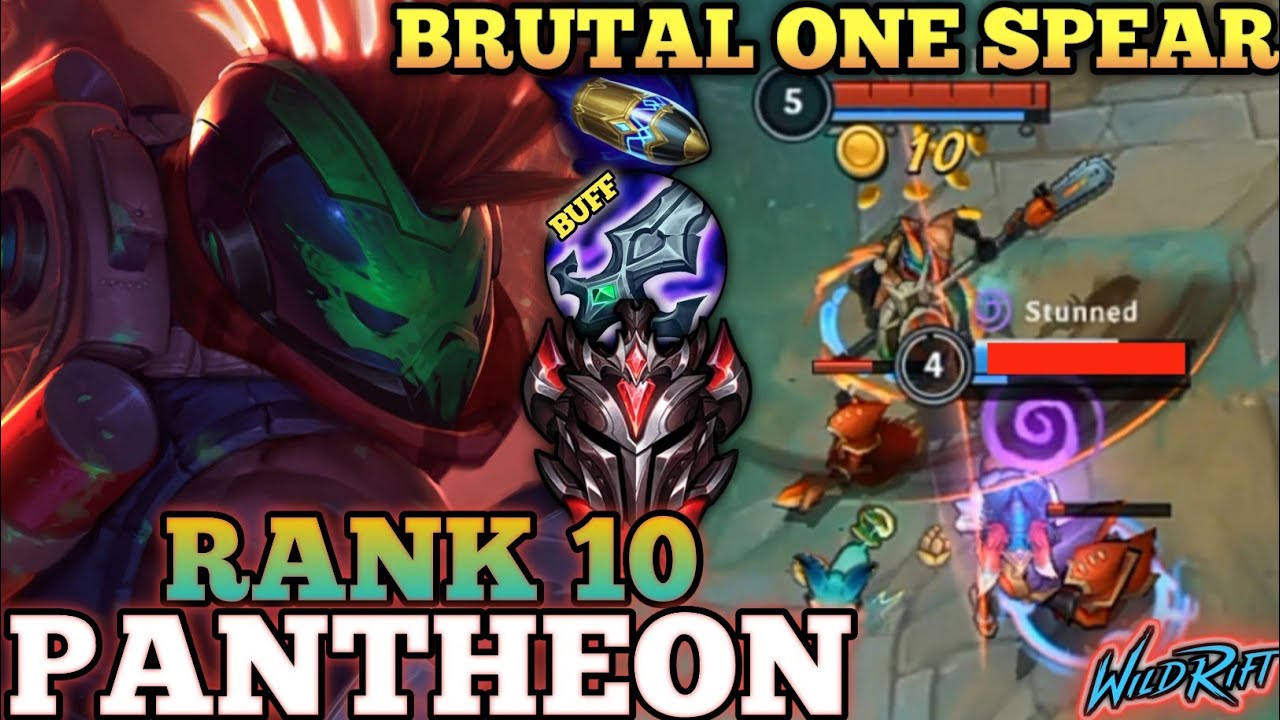 PANTHEON ASSASSIN META BUILD! ONE SPEAR DELETE - TOP 10 GLOBAL PANTHEON BY T1 Thỏ 7 Màu - WILD RIFT