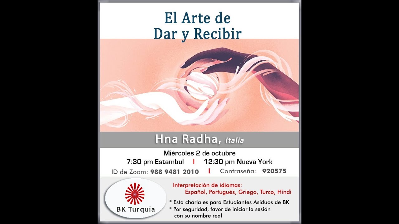 El Arte de Dar y Recibir, por Radha, Italia Español - YouTube