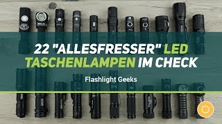 22 "Allesfresser" (14500 Akku / AA Batterie) LED Taschenlampen im Check screenshot 4