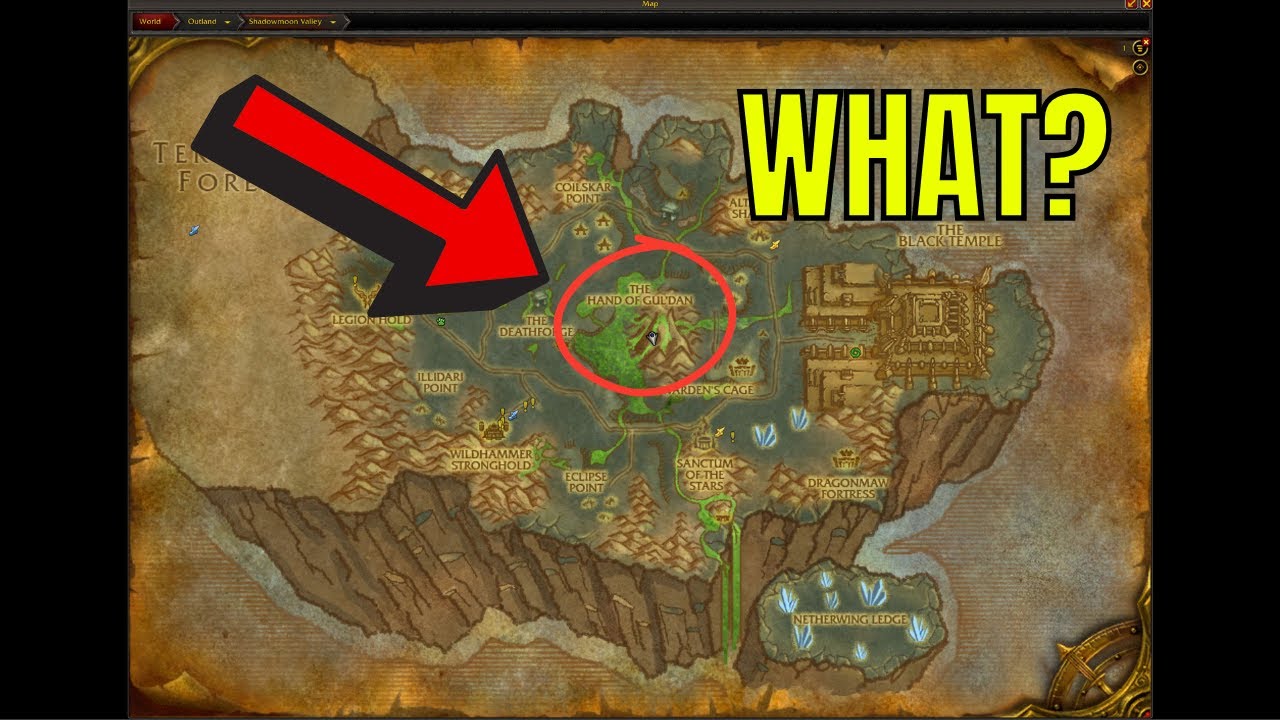 World Of Warcraft Что находится в руке Гул'Дана в Долине Призрачной Луны?