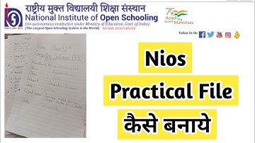 Nios Practical File Kaise Banaye Full Details | Task Is Helping (NIOS)#nios#practical#file#frontpage
