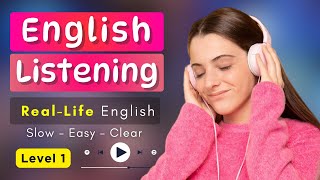 #7 American English Listening Practice Level 1 | English Conversation | Everyday English listening