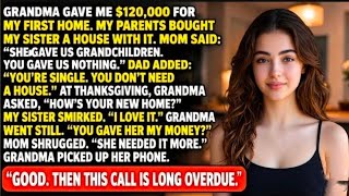 When My Parents Gave My $120,000 House Fund to My Sister—Grandma Made One Call at the Table 💀🔥
