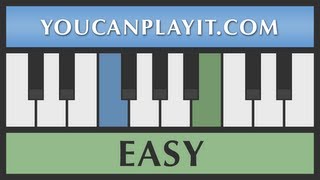 Tchaikovsky - Sleeping Beauty - EASY Piano Tutorial for Beginners