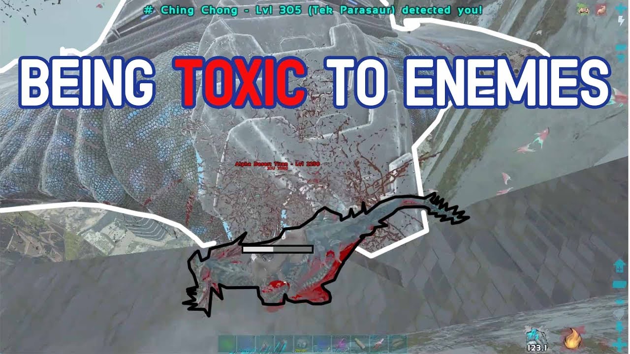 Being TOXIC on ENEMY SERVERS ARK Official Small Tribes YouTube