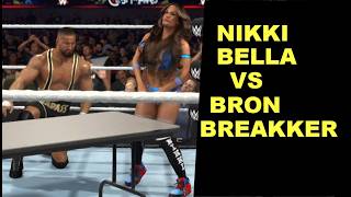 WWE 2K26 Nikki Bella vs Bron Breakker - No Holds