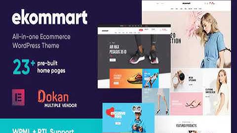 ekommart - All-in-one eCommerce WordPress Theme Full Activated Working