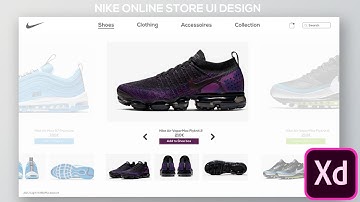 Adobe XD -  Nike Online Store UI Design Speedart