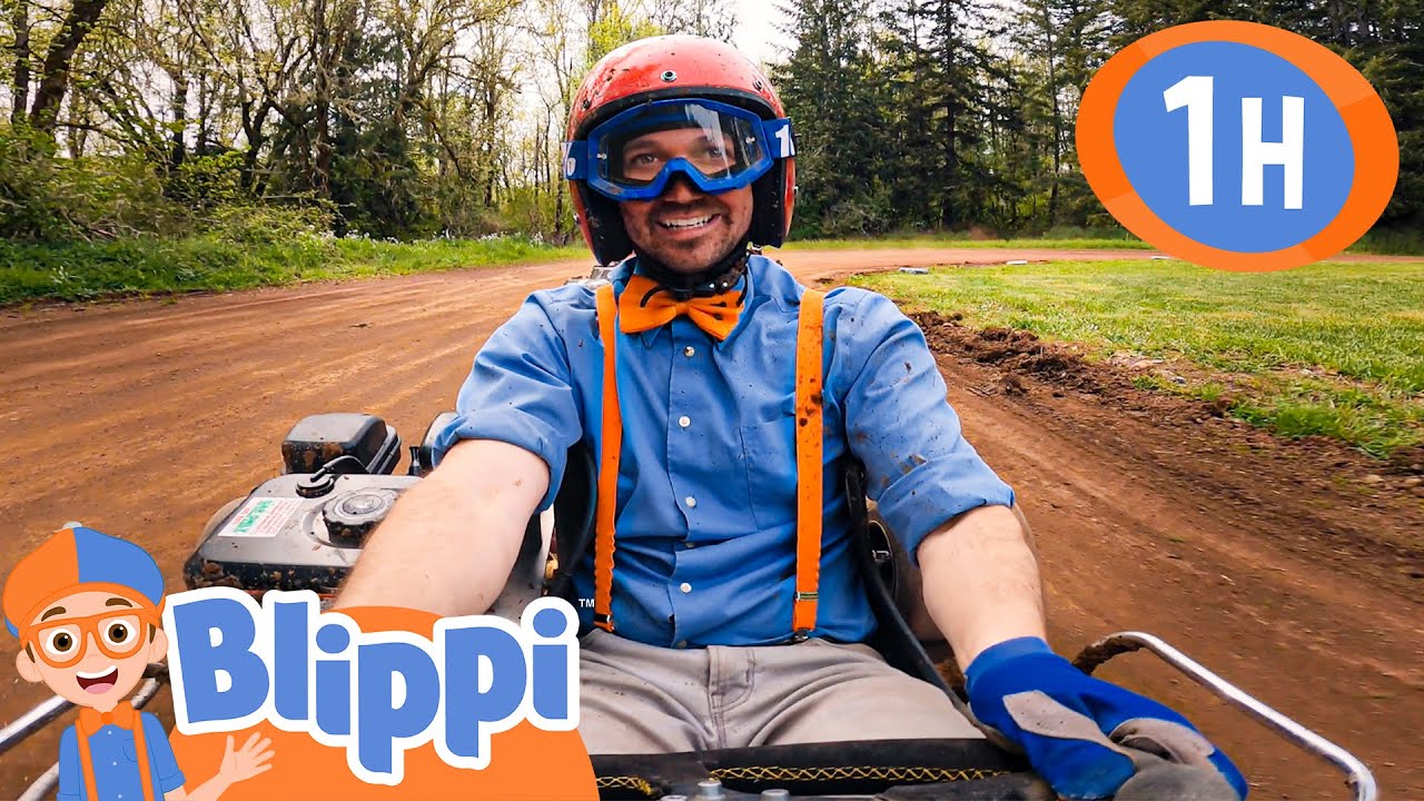 Blippi's Super Fast Go Kart Blippi Sports & Games Cartoons for Kids