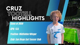 Highlight Video For Cruz Tootell Midfielder Winger, 4.0 Gpa, Class Of 2030