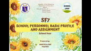 FREE Editable SCHOOL FORMS COVER Sunflower Theme 🤗