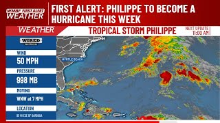 First Alert Philippe To Become A Hurricane This Week