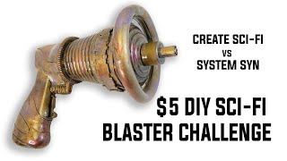 $5 DIY SCI-FI BLASTER CHALLENGE!  DOLLAR STORE BUILD