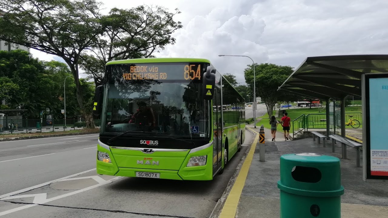 SG1807X 854 - SMRT MAN A22 NL323F EURO 6 ZF EcoLife 6 AP 2000 B - YouTube