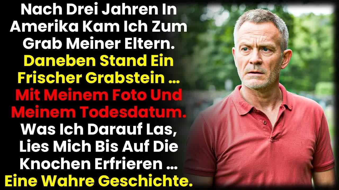 Nach drei Jahren im Ausland kehrte ich zum Grab meiner Eltern zurück – dort stand mein eigener Stein