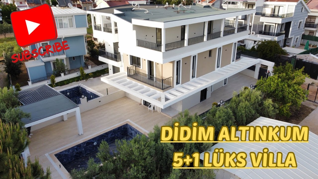 Didim Altınkum’da Plaja 1 Km Mesafede Satılık 5+1 Müstakil Villa | Akıllı Ev Sistemli | #Didim