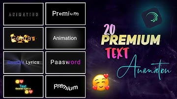 TOP 20 PREMIUM TEXT ANIMATION || Trending Text Effect Alight Motion XML |  |#xml_file