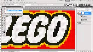 Lego Toy Bricks Puzzle Photoshop Action